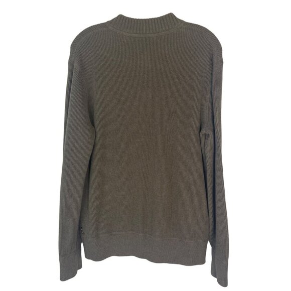 Eddie Bauer Mens Sweater Ribbed Tan Size Large - Picture 2 of 9